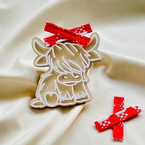 Miniatura 7 de Highland - Clip de ventilación de vaca, 2 piezas de lindos ambientadores de aire para automóvil, divertidos clips de ventilación para decoración del