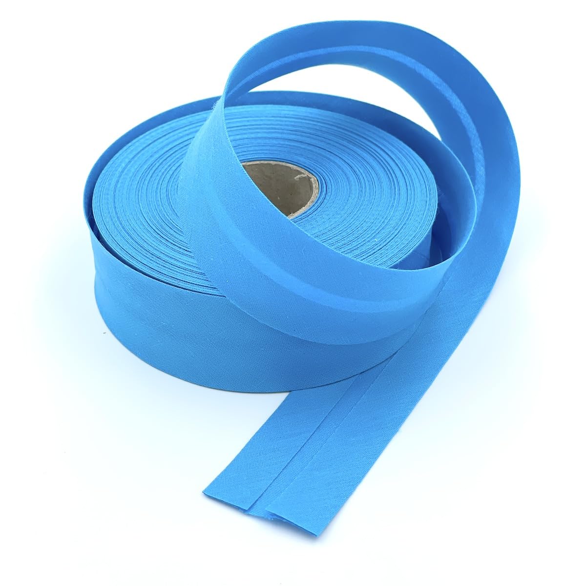 Craft Cult 40mm Wide Plain Bias Binding Tape - 25 Metre Roll (116 - Turquoise)
