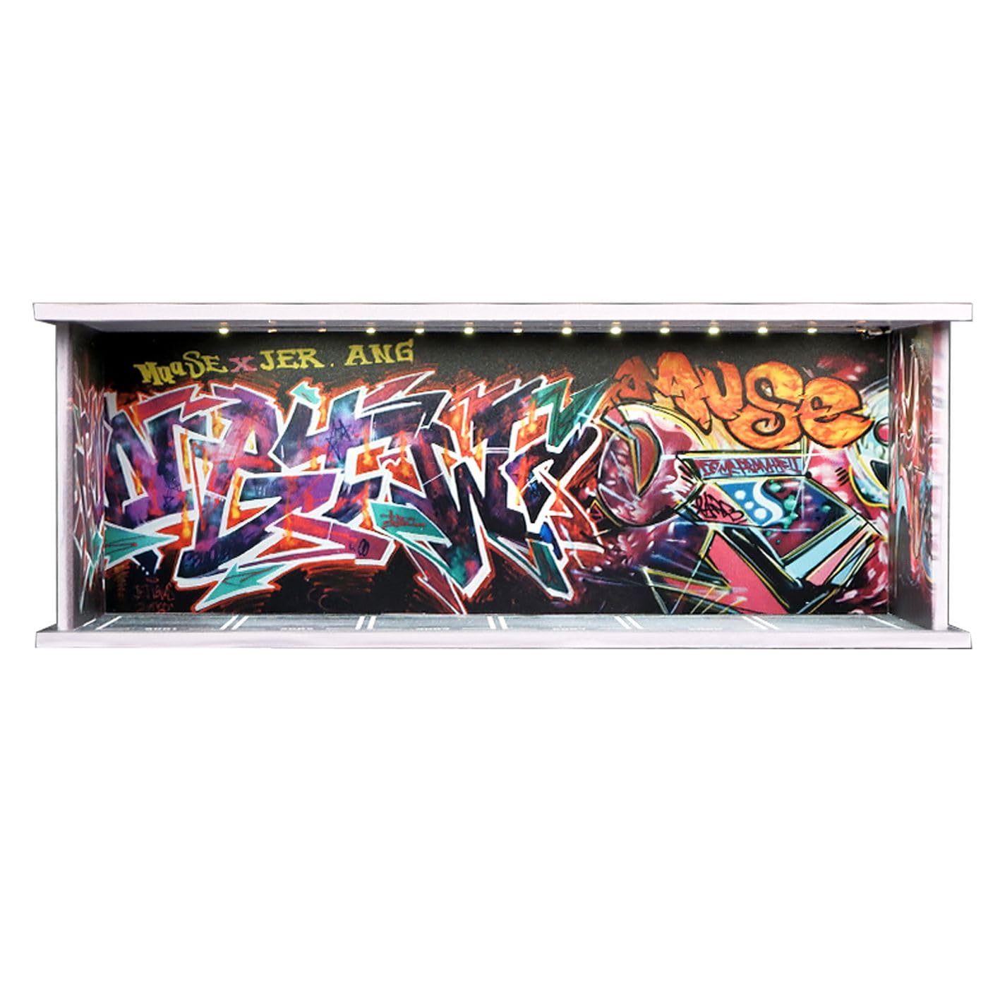 1/64 Model Car Display Case Diecast Diorama Garage?Simulated Parking Lot Model Miniature Scene Parking Lot PVC Assembly with Light Parking Space Model Display Frame Toy Display Box (Red)