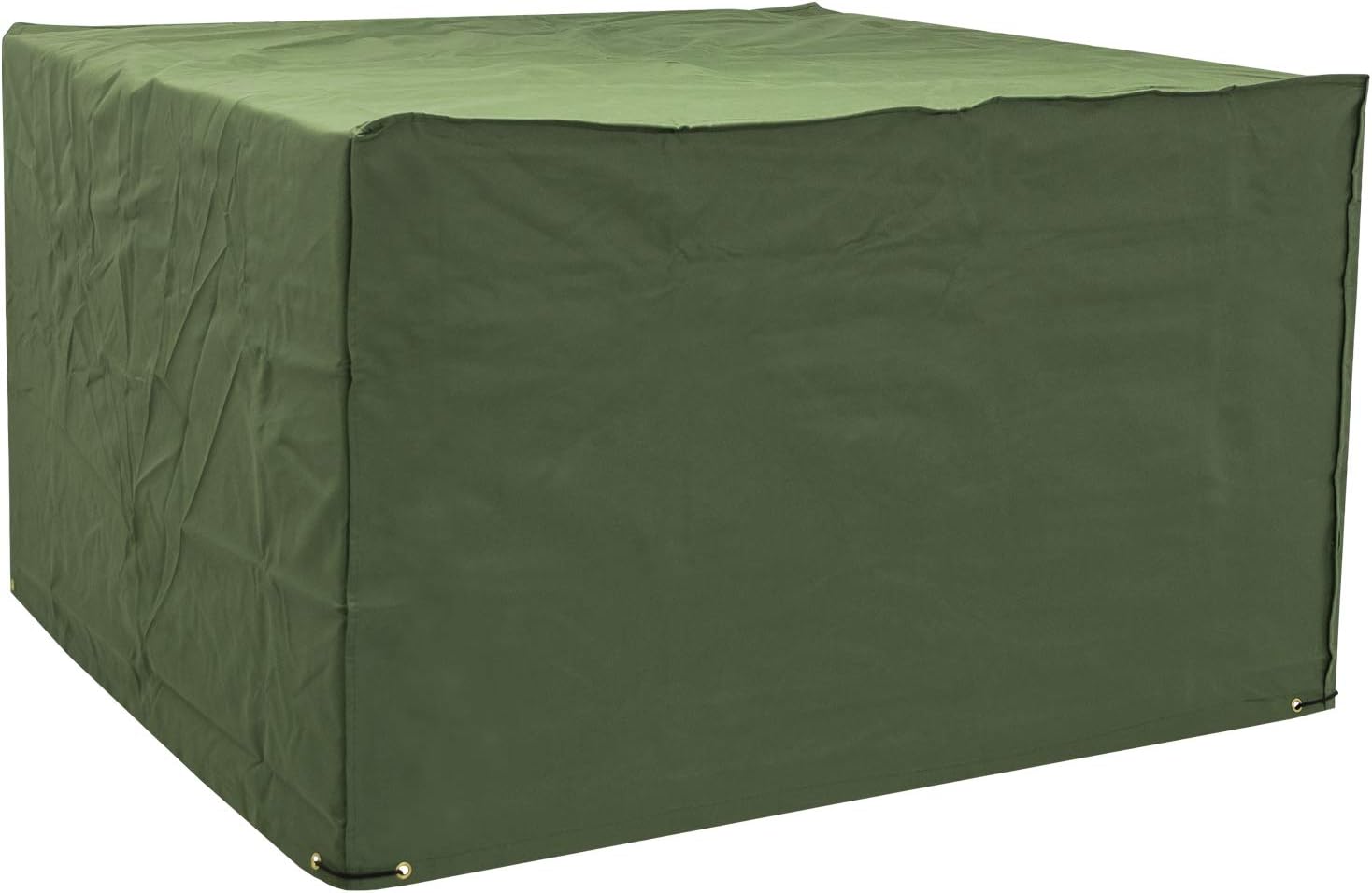 Woodside Heavy Duty Waterproof Rattan Cube Outdoor Garden Furniture Rain Cover, Green, Heavy Duty 600D Material, 5 YEAR GUARANTEE