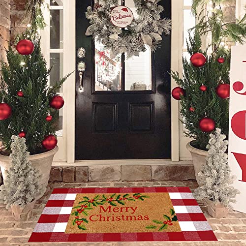 Tapete Navidad Rojo y Blanco 28x43 Pulgadas Algodón miniatura 7