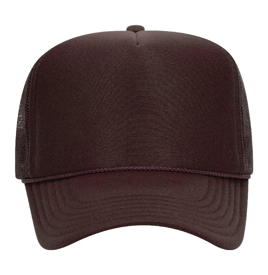 Image of Otto Cap 5-Panel High Crown Mesh Back Trucker Hat