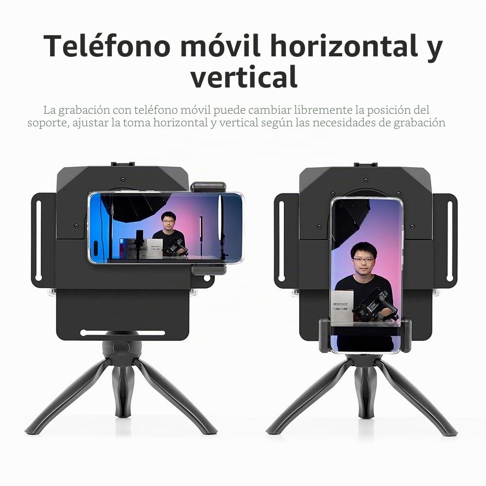 AMBITFUL Juego de teleprompter portátil Inscriber portátil teleprompter video artefacto con control remoto para grabación de teléfono y cámara réflex (teleprompter)