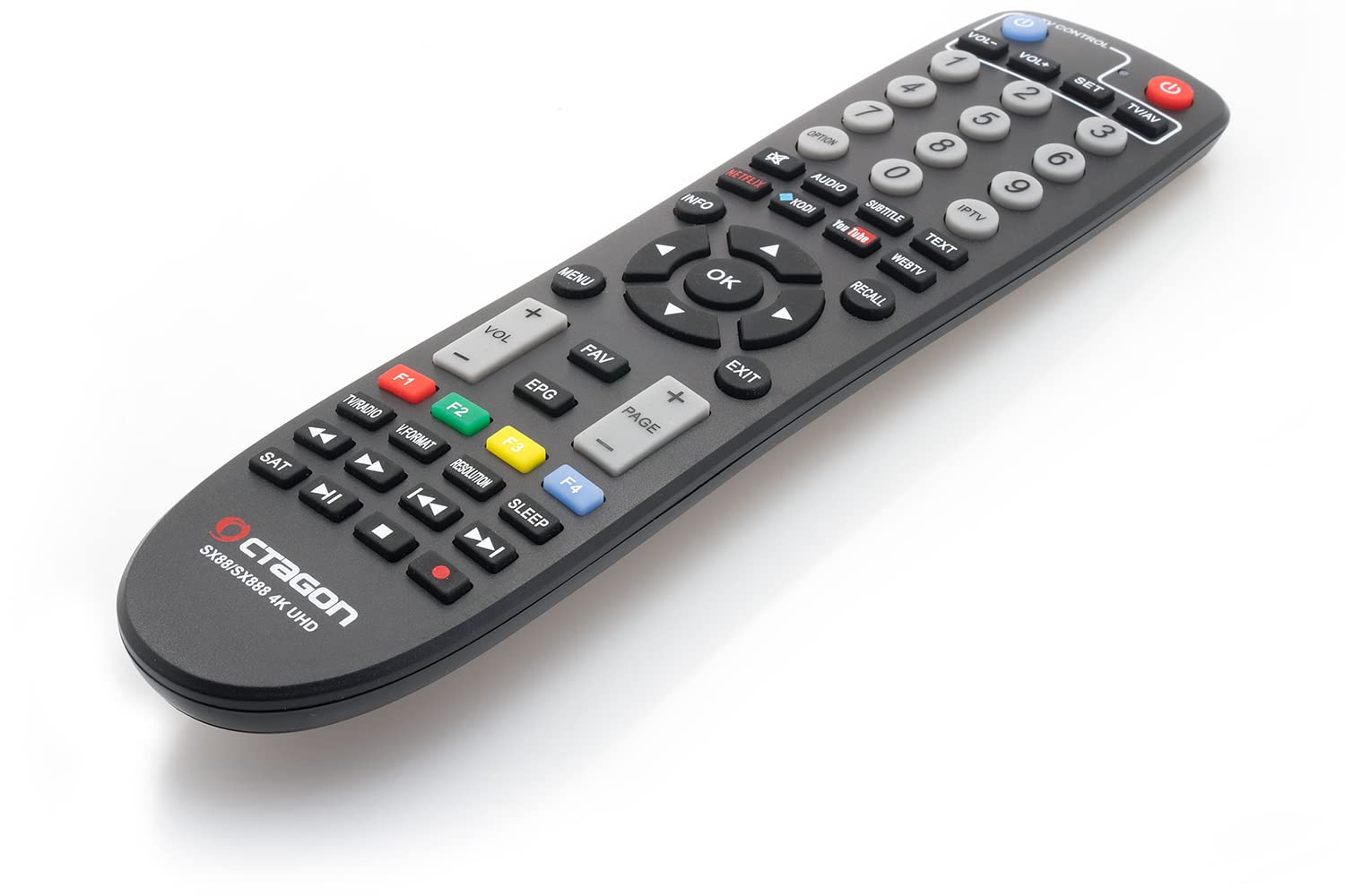 Octagon SX888 4K UHD Receiver H.265 1GB RAM 4GB Flash Multistream Negro