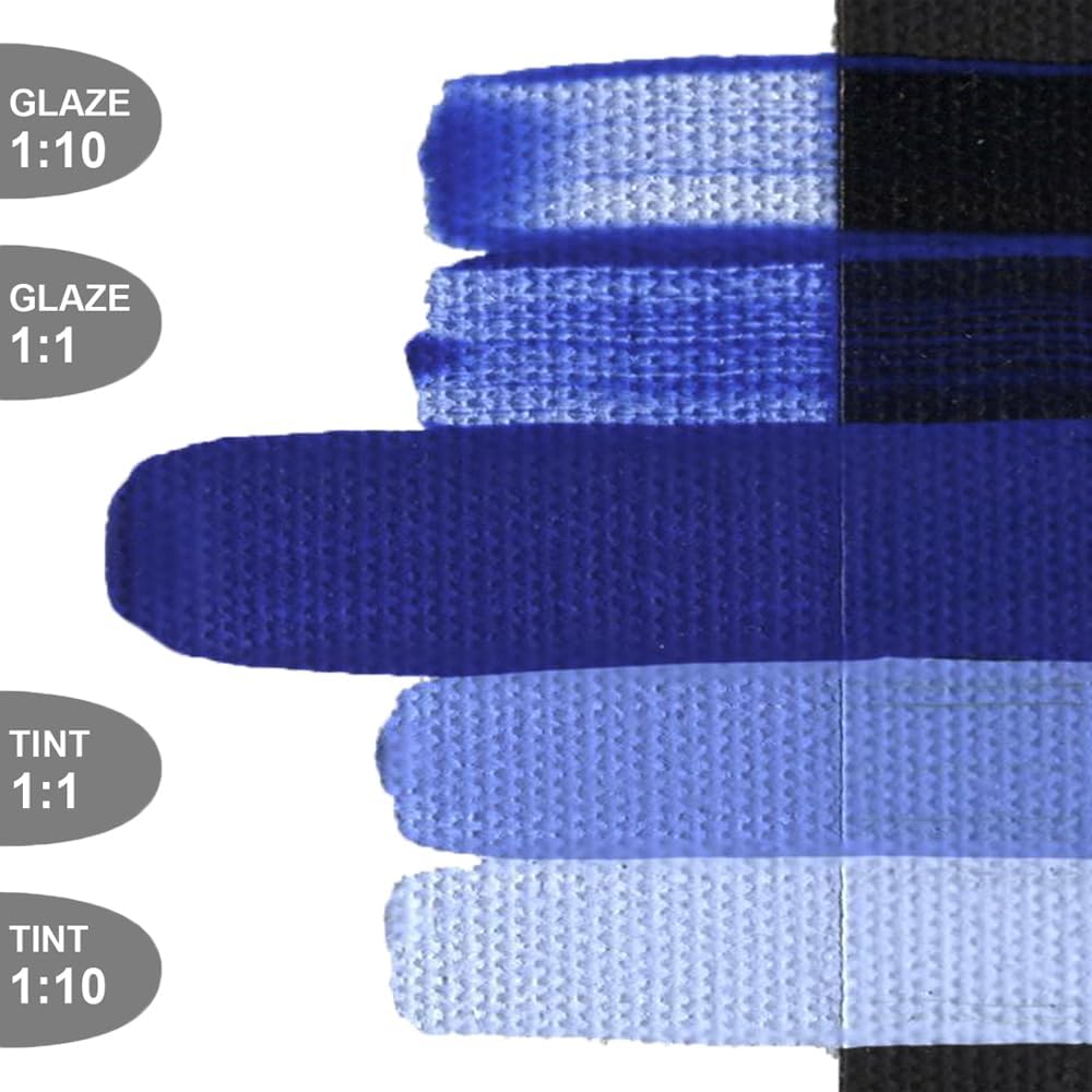 GOLDEN OPEN Slow-Drying Acrylics, Cobalt Blue, 2 fl oz. tube, Professional Acrylic Paint, Semi-Opaque