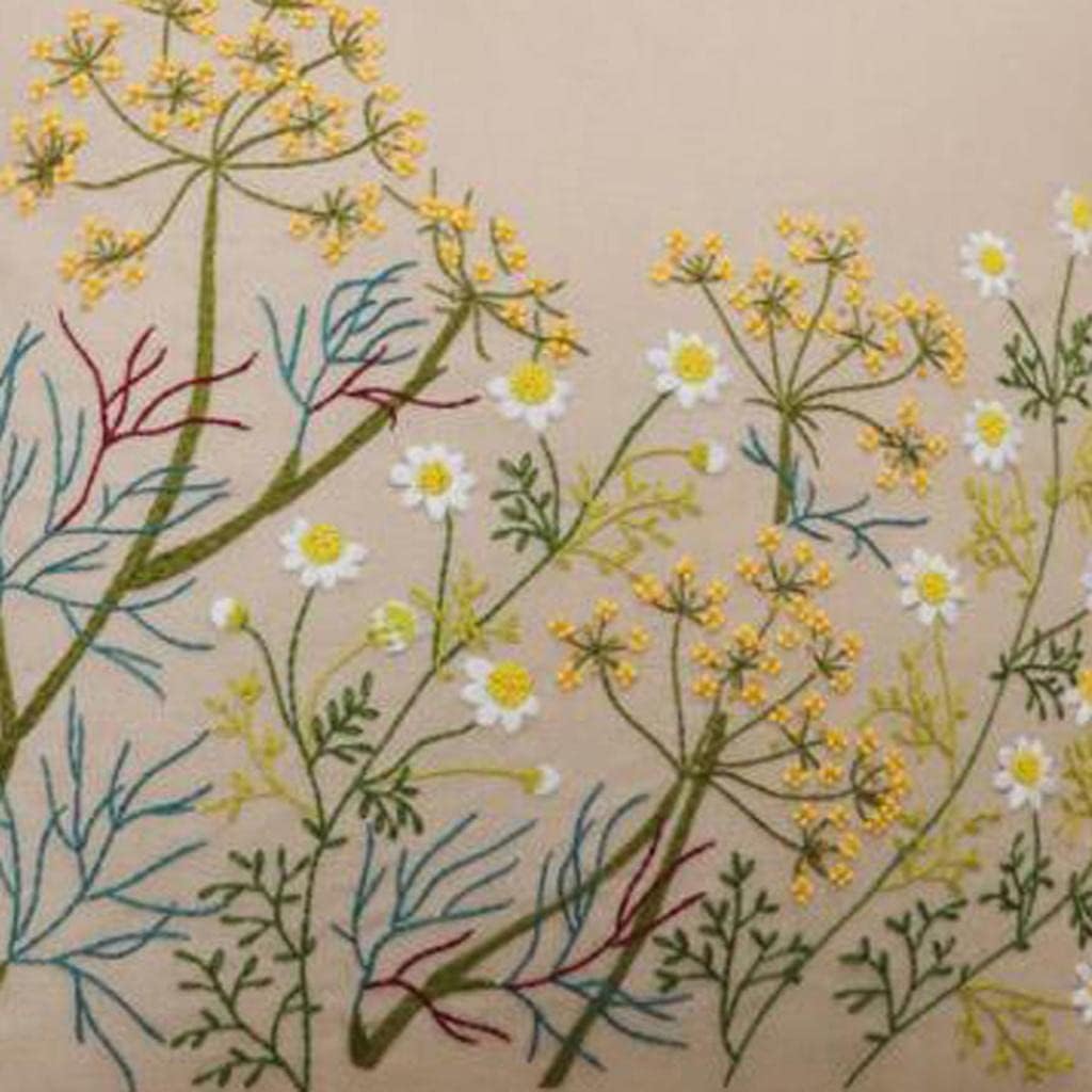 Menolana 2 Craft Kits, Embroidery Kit with Pillowcase Cover, Instruction, Drawings, for Pillow Cover, Cushion Cover