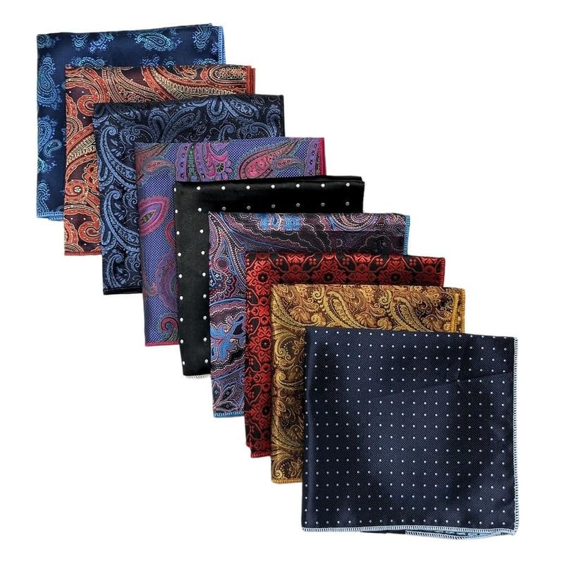 the tie hub Multi Design Microfiber Pocket Square Combo Set For Men-picture-16