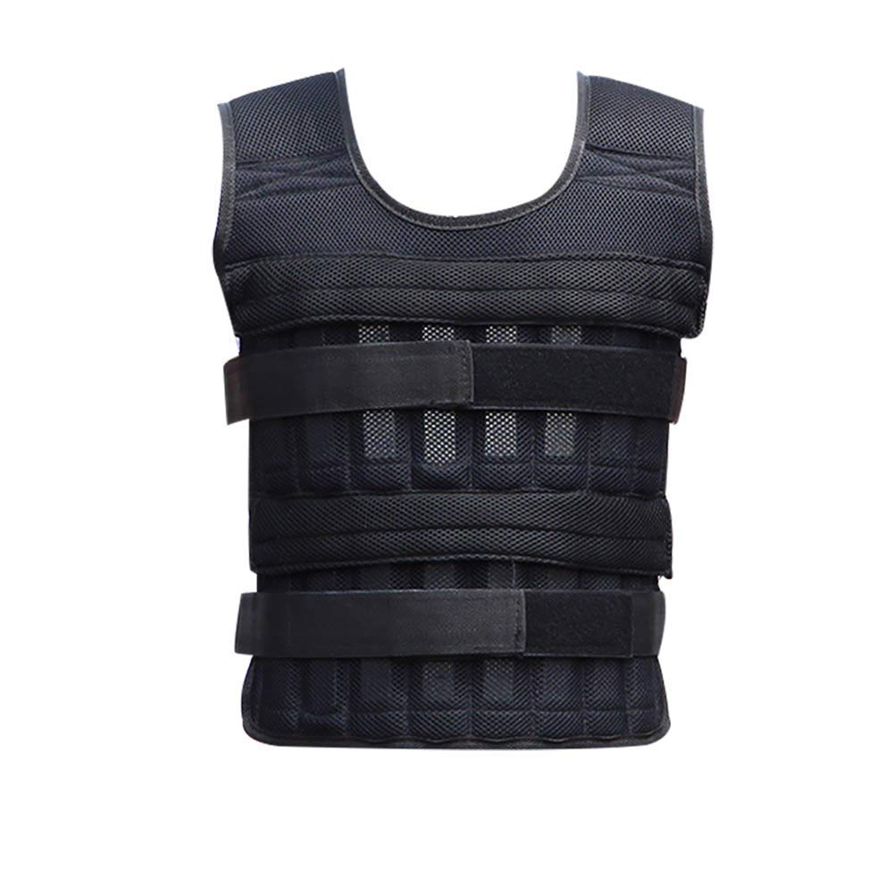 Gilet ponderato da 20 kg, con carico regolabile, per esercizi di carico, allenamento, allenamento, fitness, pesi – non include piastre in acciaio