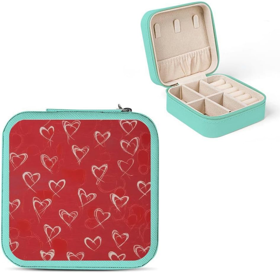 Mini Jewelry Organizer Box for Necklace, Ring, Earring - Ideal Gift for Friendship Day and Mother's Day Green