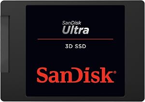 SanDisk Ultra 3D SSD 2 TB SSD interne SSD Festplatte (SSD intern 2,5 Zoll, stoßbeständig, 3D NAND-Technologie, n-Cache 2.0-Technologie, 560 MB/s Übertragungsraten) Schwarz