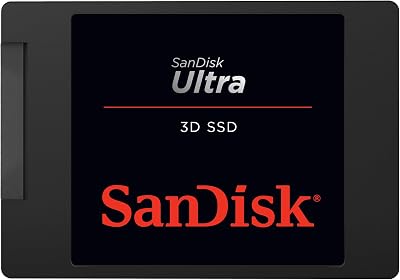 SanDisk Ultra 3D SSD 2 TB SSD interne SSD Festplatte (SSD intern 2,5 Zoll, stoßbeständig, 3D NAND-Technologie, n-Cache 2.0-Technologie, 560 MB/s Übertragungsraten) Schwarz