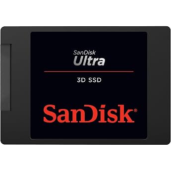 SanDisk Ultra 3D SSD, 2TB SSD Internal SSD Hard Drive, 2.5 Inches, Shockproof, 3D NAND Technology, nCache 2.0 Technology, 560