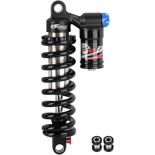 JFOYH Adjustable Oil+Coil Spring Rear Shock Suspension, Shock Absorbers For Downhill MTB Bike/E-bike, 190mm/200mm/210mm/220mm/240mm X 550lbs