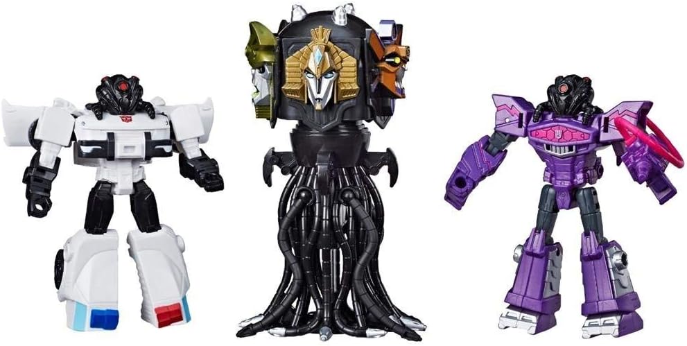 Transformers Cyberverse Battle for Cybertron Quintesson Invasion 3-Pack Judge, Shockwave, Prowl