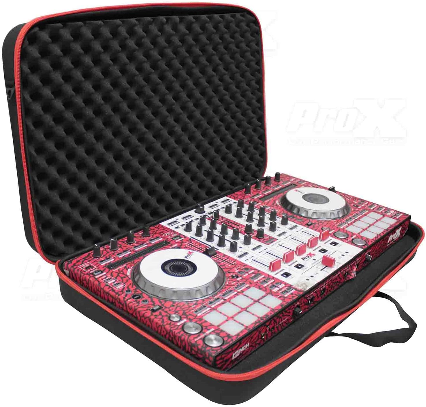 ProX XB-DJCM ZeroG Ultra Lightweight Hard Shell DJ Controller Strap Bag, For Pioneer DDJ-RX SX3 S1 and Numark Mixstream Pro Mixdeck, Pro Audio gear Storage