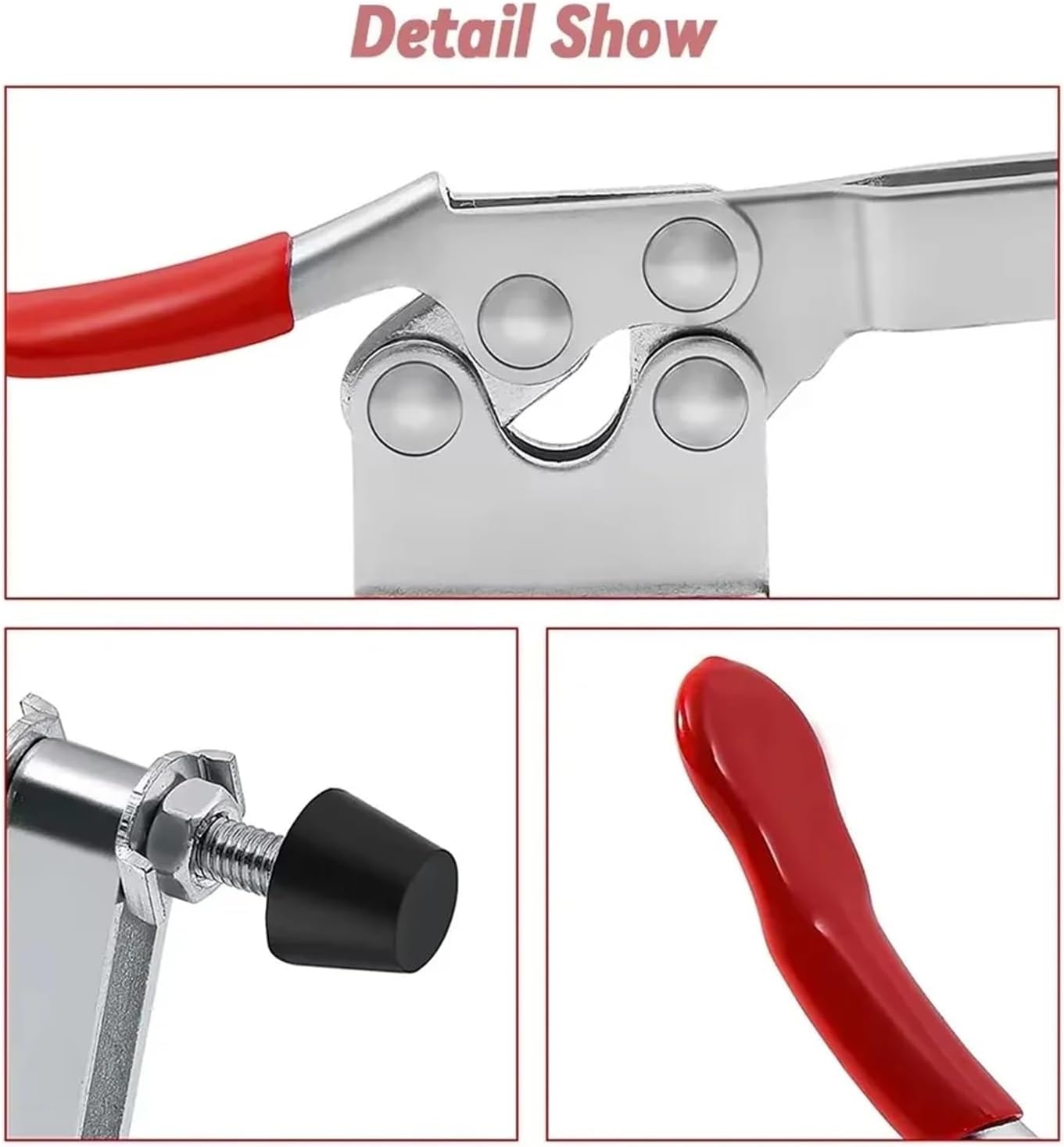 Toggle Clamp Quick-Release The Choice GH201 Vertically Designed Toggle Clamp with a Quick Release Feature for Simple Operations(2PCS)