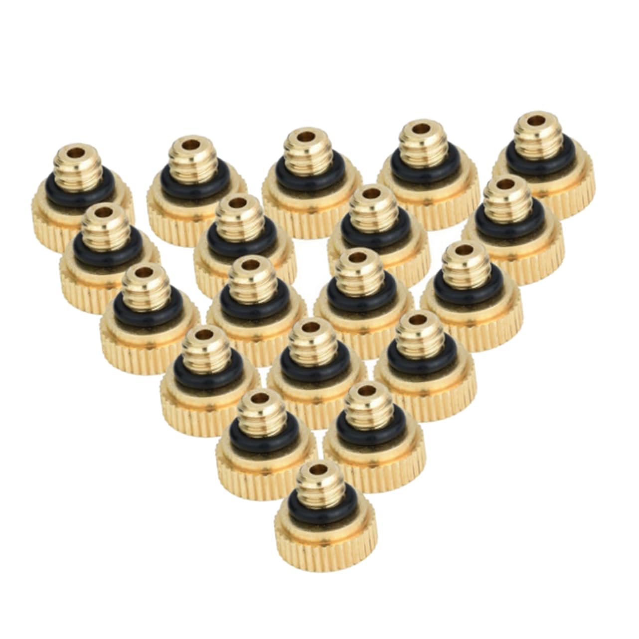 BESPORTBLE Brass Misting Nozzles Set 0.3mm Orifice Easy Install Lead for Outdoor Cooling House Landscape