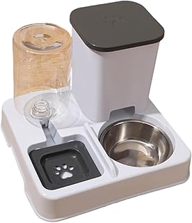 2-in-1 Futterspender für Hunde, transparenter Wasserspender und Futterspender für Haustiere, große Kapazität, Futterzubehör für Katzen product image
