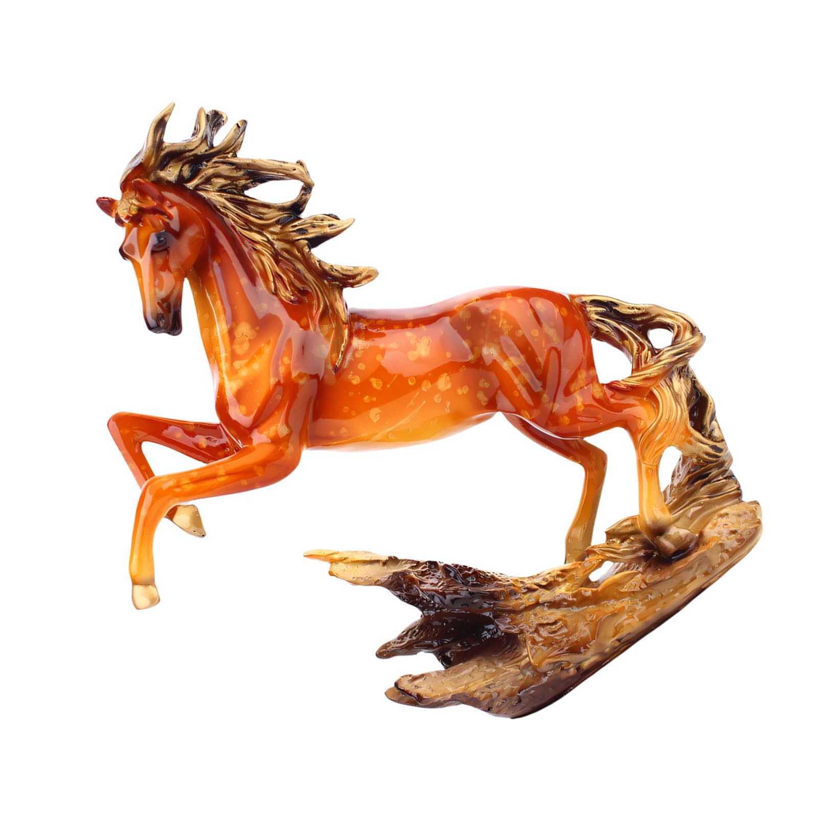 Modern Horse Figure Realistic Design Resin Desktop Art Decoration Enhances Any Space with Sophisticated Design Desktop Art Figurine