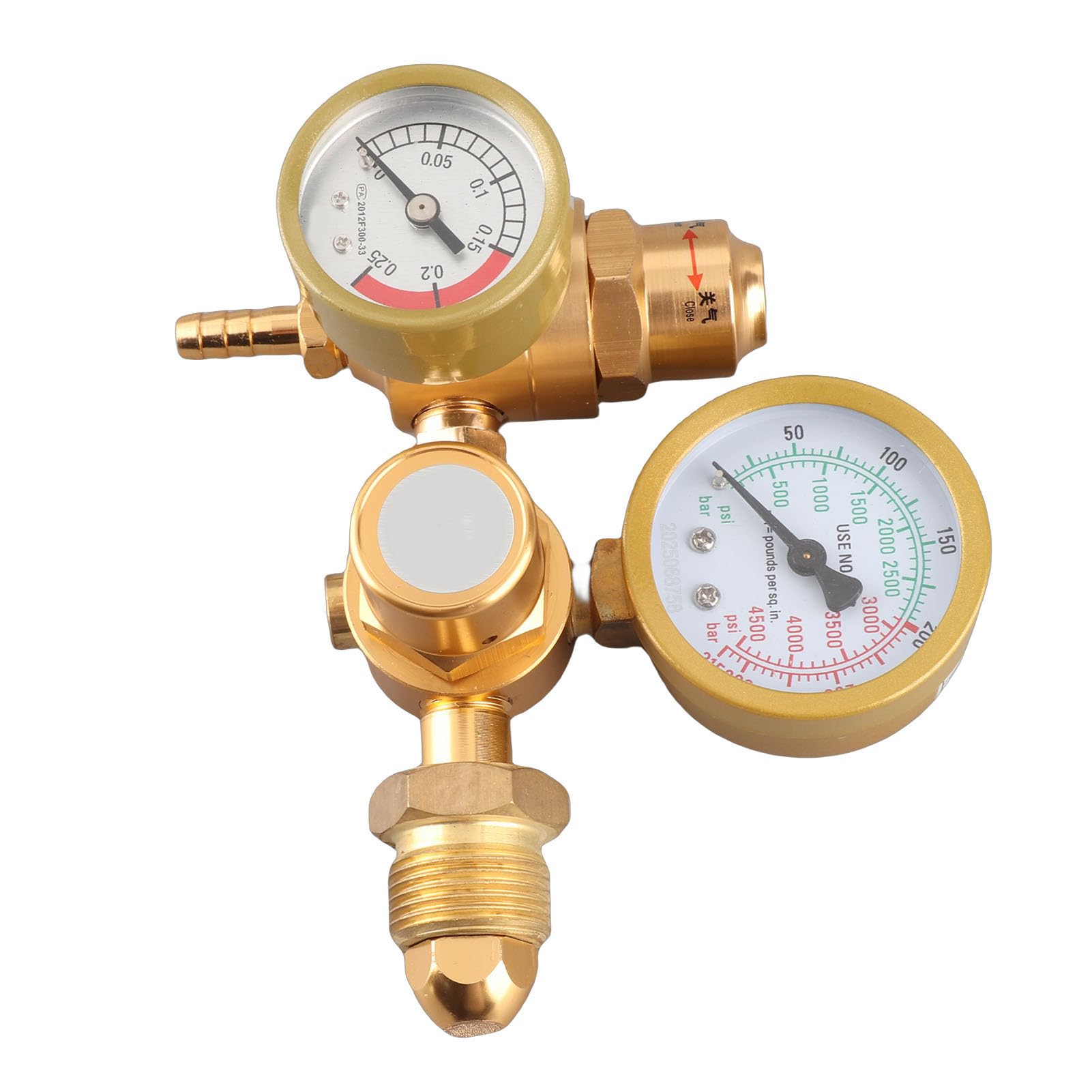Regulator spawania gazowego Argon Miernik CO2 TIG MIG Przepływomierz 4500psi