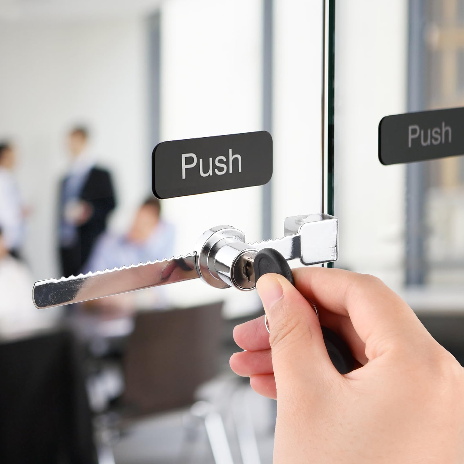 4 Serrature A Cricchetto Con Chiave Per Vetrine - 141mm, Antiruggine Per Terrari E Armadietti - Foto 8