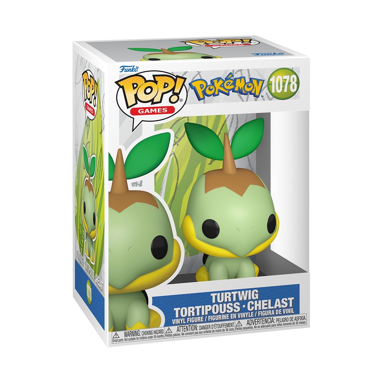 Funko Pop! Games: Pokemon, Turtwig, Collectable Vinyl Figure, Gift Idea, Official Merchandise, Toys for Kids & Adults