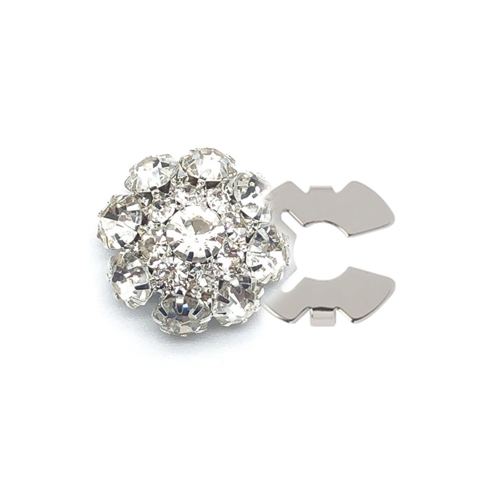 Tsophreniq Rhinestones Button Covers Flower Button Covers Embellishment Decorative for Jewelry Rhinestones