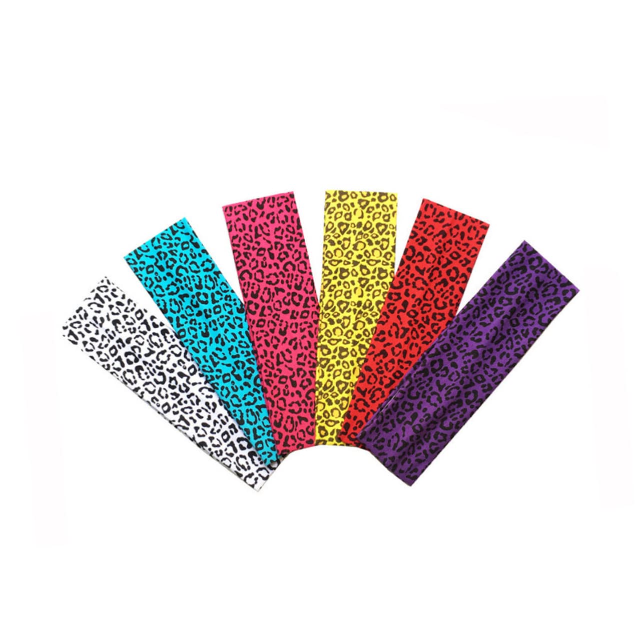 FRCOLOR 18 diademas elásticas elásticas para el pelo, bandas para el pelo, diademas para mujer, as de leopardo, as para el, as de leopardo, a, yoga, deporte,