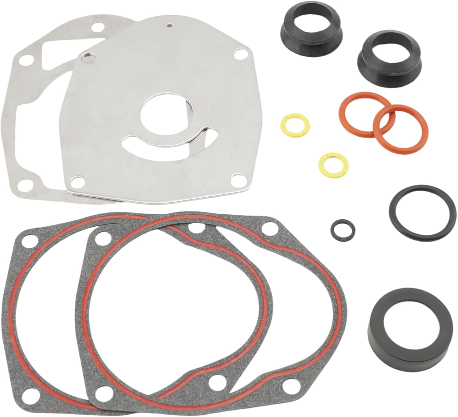 43026Q02 Outboard Impeller Service Kit Compatible with Mercury Marine 40 45 50 60 75 80 90 100 115 135 150 175 200 225 250 275 300 350 400 HP 4 Stroke Model Motors Water Pump 8M0025709
