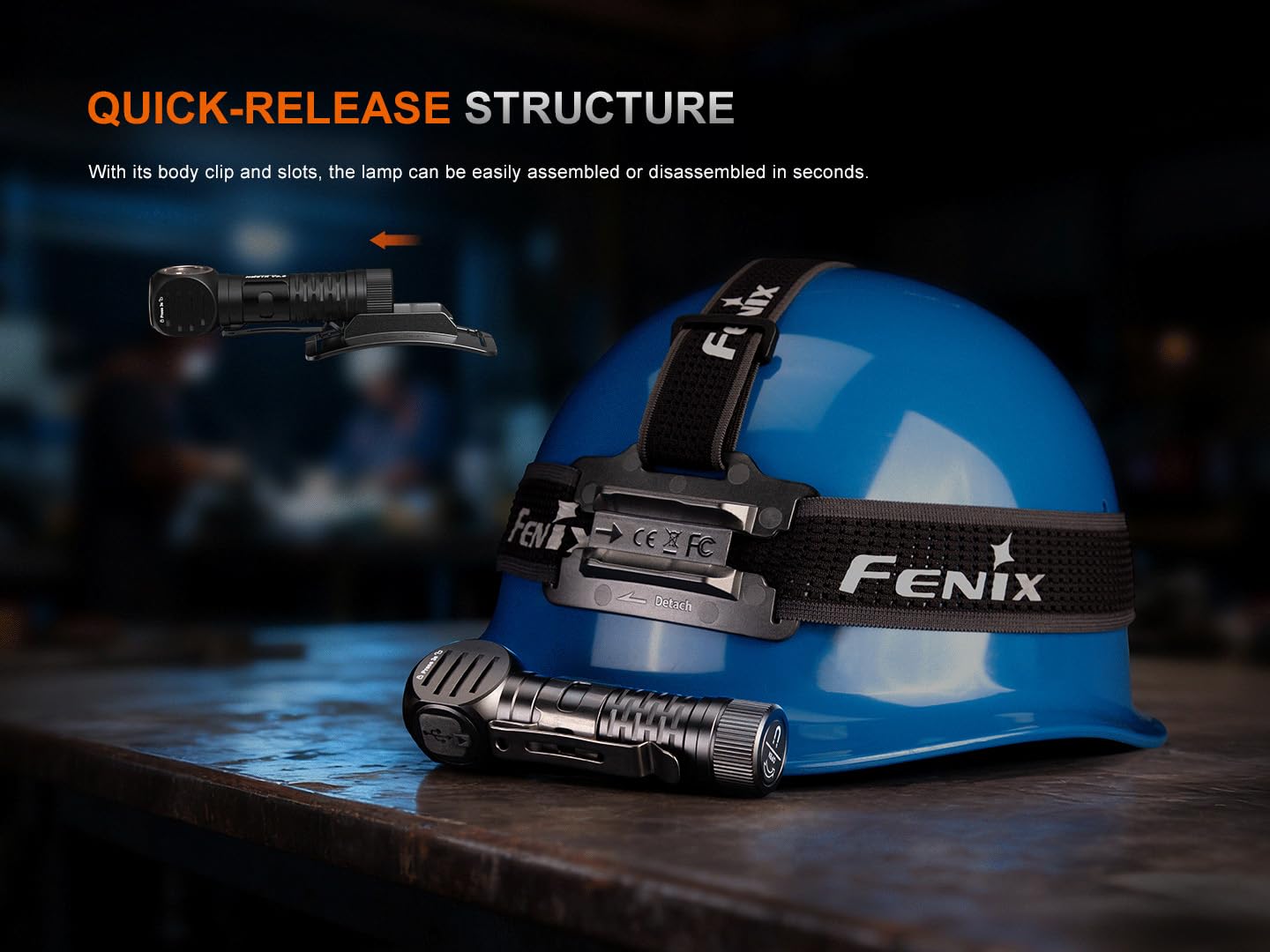 Fenix HM61R V3.0 Rechargeable Work Headlamp, 1800 Lumens