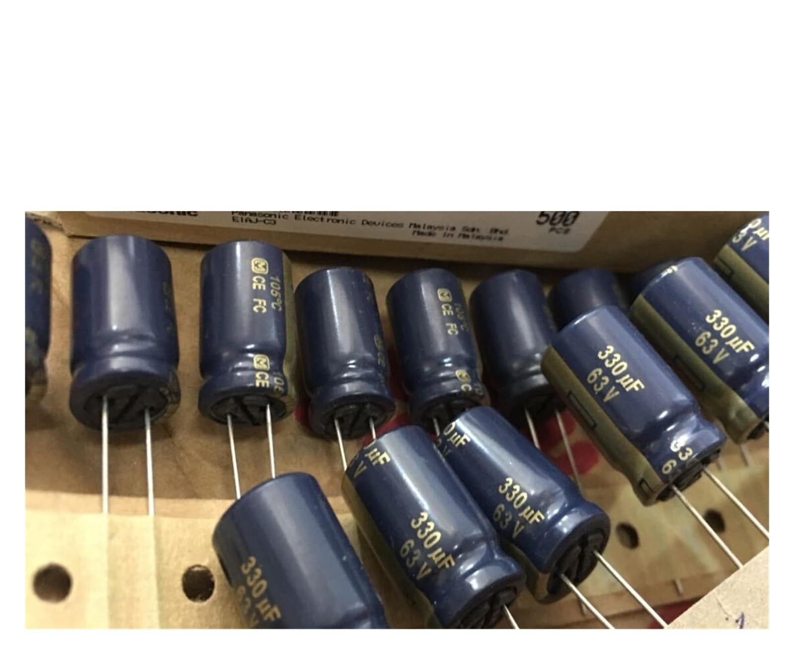 LEOTNNDQ 10pcs 63V330UF 330UF 63V 13X20 F C Series Audio Capacitors