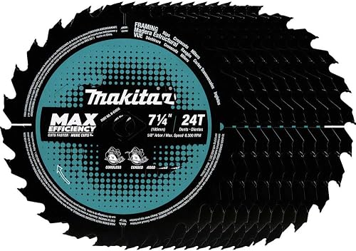 B-61656-10 24T Carbide-Tipped Max Efficiency Circular Saw Blade, Framing, 7-1/4"