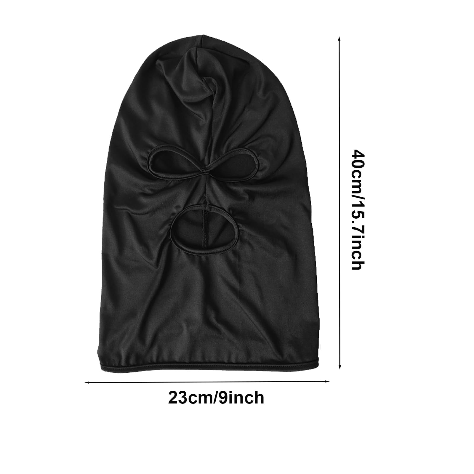 4 Piezas Pasamontañas de 3 Agujeros, Máscara de Esquí para Hombre Mujer, Bufanda de Esquí para Motocicleta, Negro Máscara Facial Completa Balaclavas