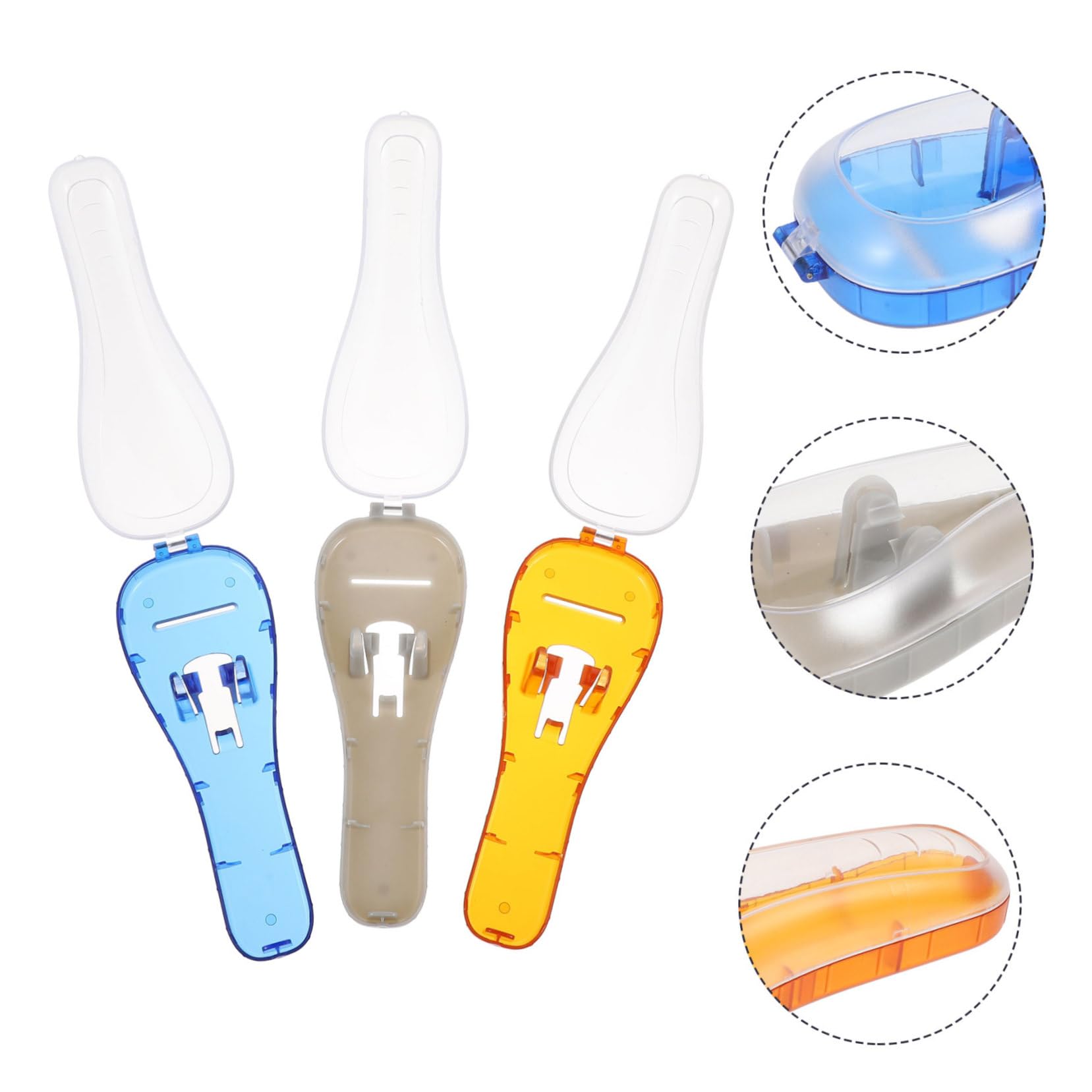 Étui de Protection pour Rasoir de Voyage Pc, Lot de 3 Pièces