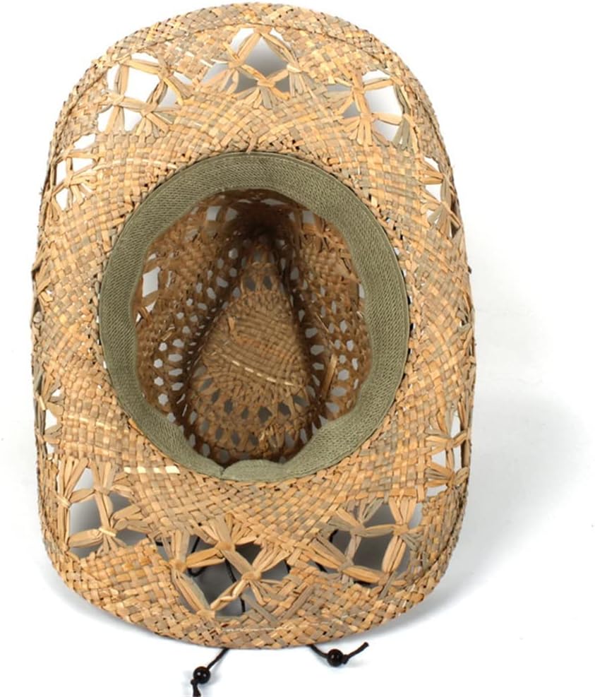 Fishing Hat Women Men Hand Woven Cowboy Dad Western