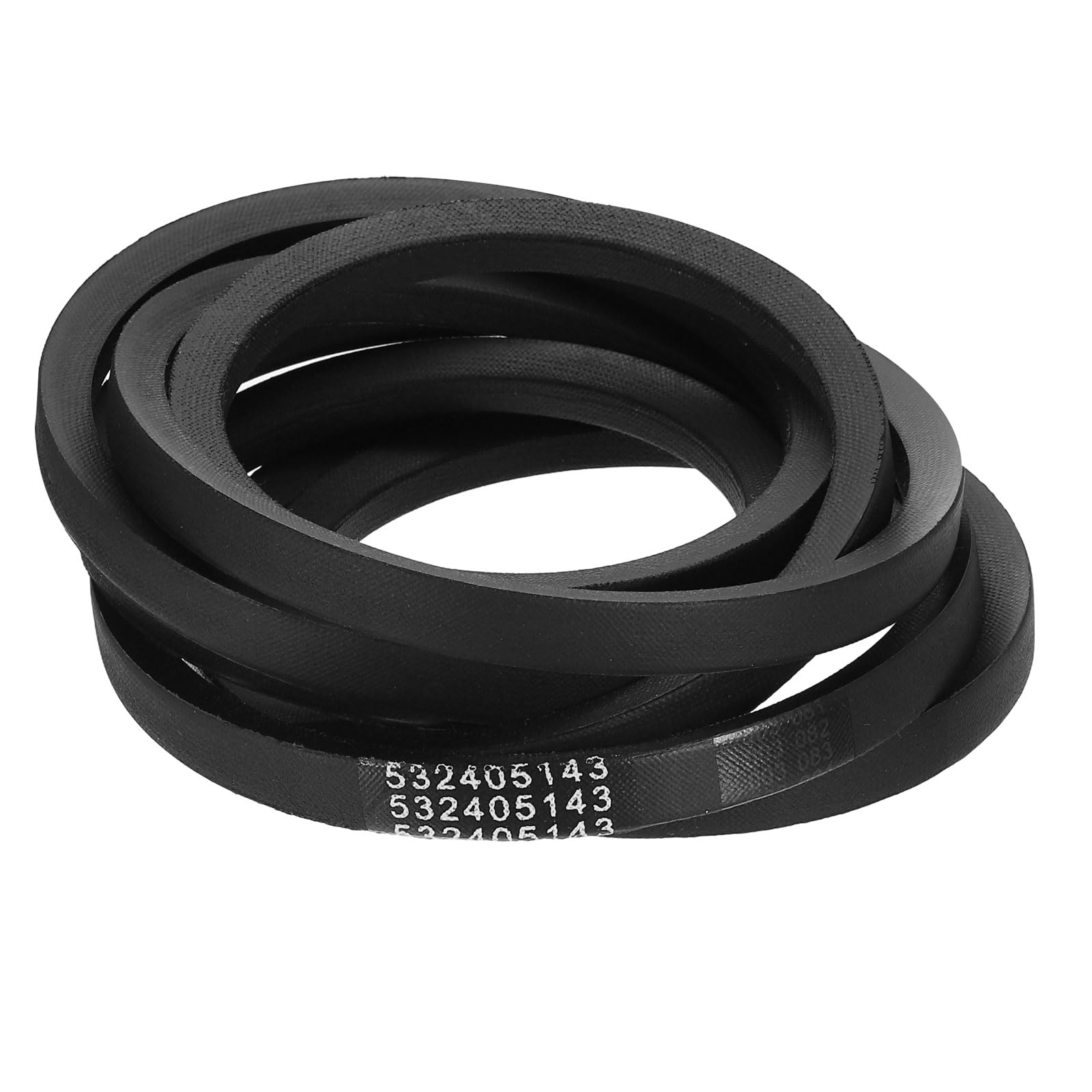sourcing map Cord Mower Deck Belt 1/2" x 105.5" Rubber Replacement Cord Deck Drive Belt for 405143, 584453101, 532405143, PP21008, 7133156, 575937701, 21546607, Black