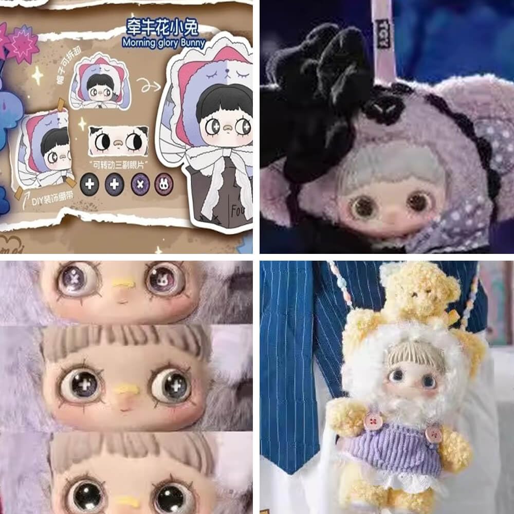 niannyyhouse Maymei Twin Secret Realm Series Plüschpuppe Blind Box, gefüllte Plüschtiere, Sammlerstück, Geschenke (1 Stück)