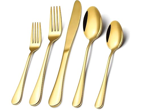 Las mejores cucharas doradas de acero inoxidable: Guía experta de compra