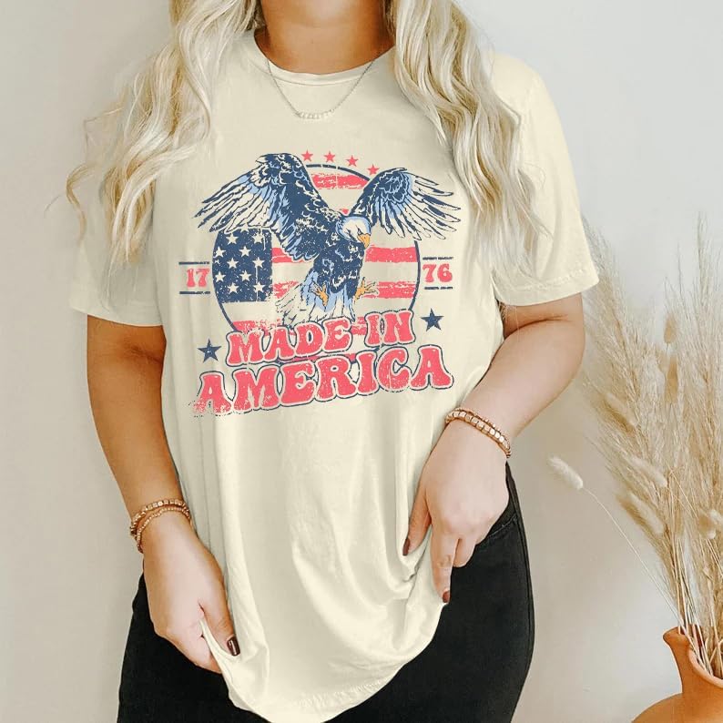 4th of July Outfits for Women Patriotic Shirt American Flag Tshirt Womens Patriotic Shirts USA Flag Tops - Image 3