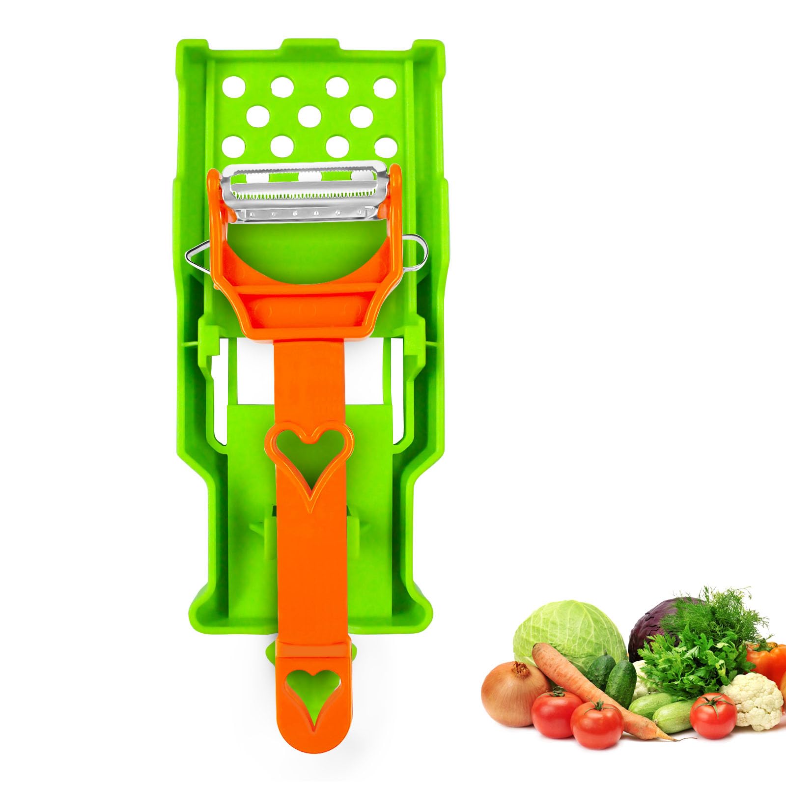 Photo 1 of Casbomy Multifunctional Kitchenware Set, 3-in-1 Peeler Multifunctional Single Blade Peeler, Lemon Squeezer Potato Peeler, Multi Cutter and Julienne Set with Grating Plate Great for Fruit and Vegetable