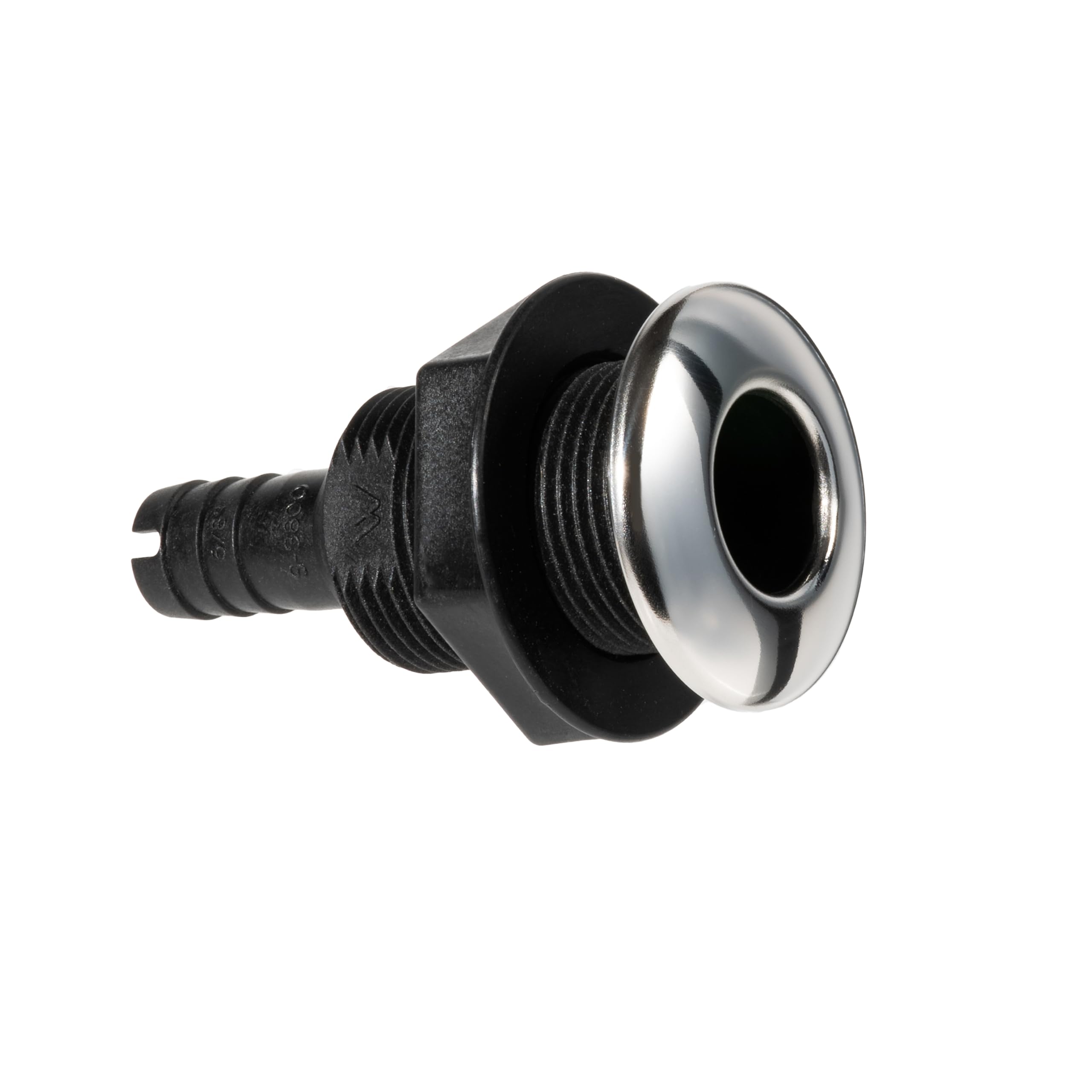 Whitecap Industries S-3800C Stainless Steel/Nylon Thru-Hull with Barb - 5/8