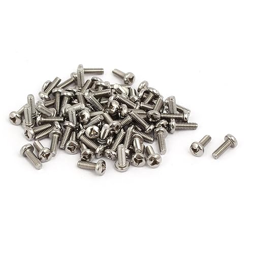 IIVVERR M2x6mm 304 Stainless Steel Y Type Drive Pan Head Tamper Proof Security Screws 80pcs (M2x6mm 304 Acero Inoxidable Tipo Y Cabeza de la sartén