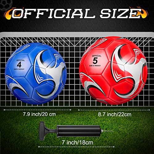 12 Pack Soccer Balls For Teen Adult Sports Soccer Ball With Pump Cool Soccer For Teen Adult Outside Sport Game Training Practice Machine Stitched Soccer With Needle (Size 5) #TOP1