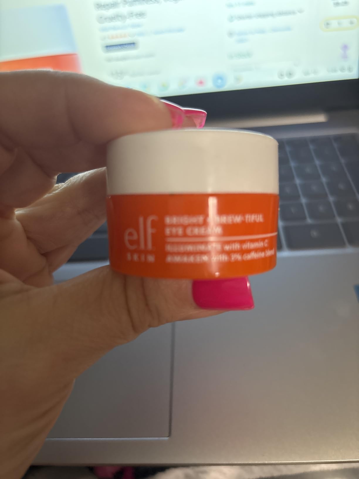 e.l.f. SKIN Bright + Brew-tiful Eye Cream, Helps Brighten Appearance Of Undereye Dark Circles & Repair Puffiness, Vegan & Cruelty-Free