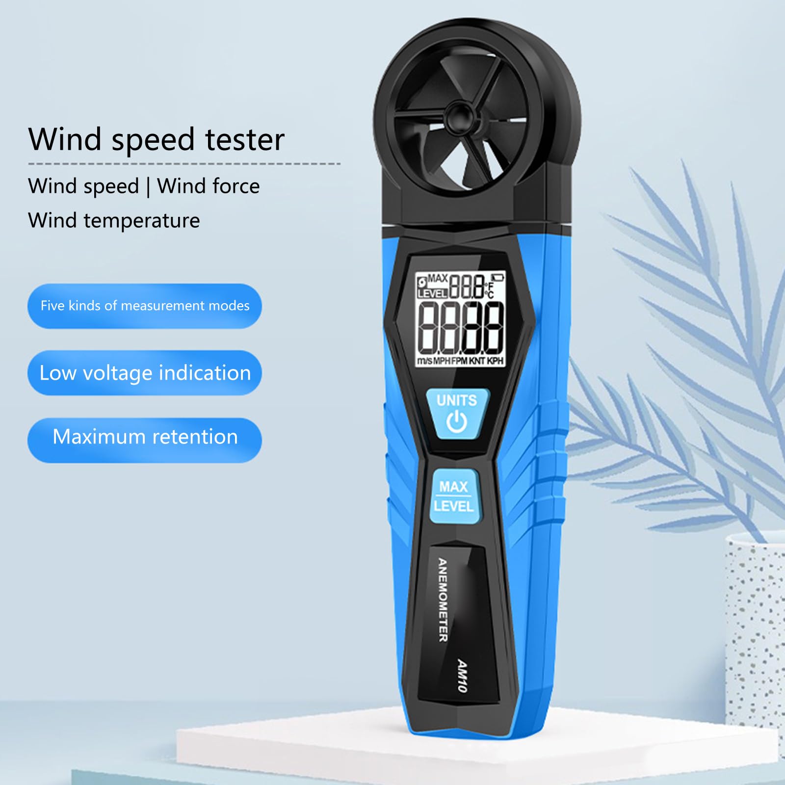 Handanemometer Windgeschwindigkeits CFM Messgerät Windgeschwindigkeitsmesser Luftströmungsmesser Luftströmungsmessung Strömungsmesser Luftströmungsmesser