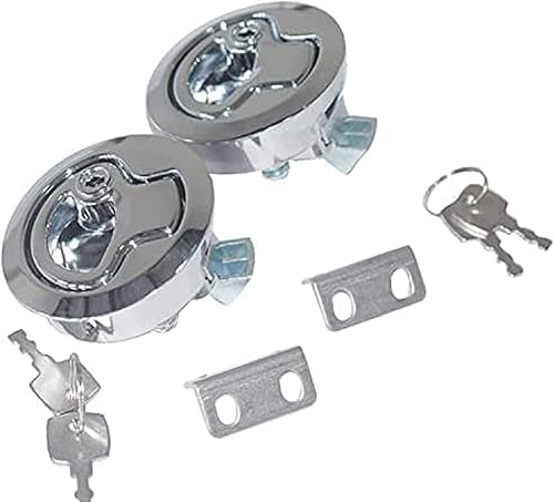 Miniatura 13 de Paquete de 2 pestillos de 2 pulgadas para barcos, de acero inoxidable, con mango de elevación y cierre de puerta para lancha, caravana, remolque