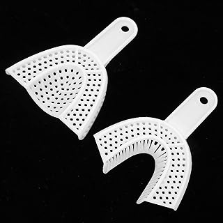 Dental Impression Tray, Disposable Impression Tray, Plastic Disposable Dental Impression Tray Portable Dental Oral Care Materials Supply (S)