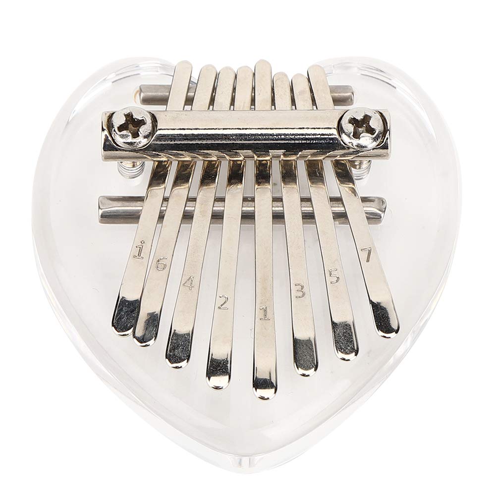 8 Key Kalimba Mini Duimpiano Vingerpiano Transparant Acryl Vingertoetsenbord Muziekinstrument kopen vanaf een prijs van 12
