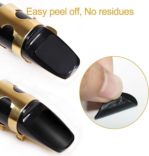 Miniatura 2 de Rockhouse - Almohadillas para clarinete para boquilla, almohadillas transparentes para Tenor Alto, delgado, 0.020 in, paquete de 10