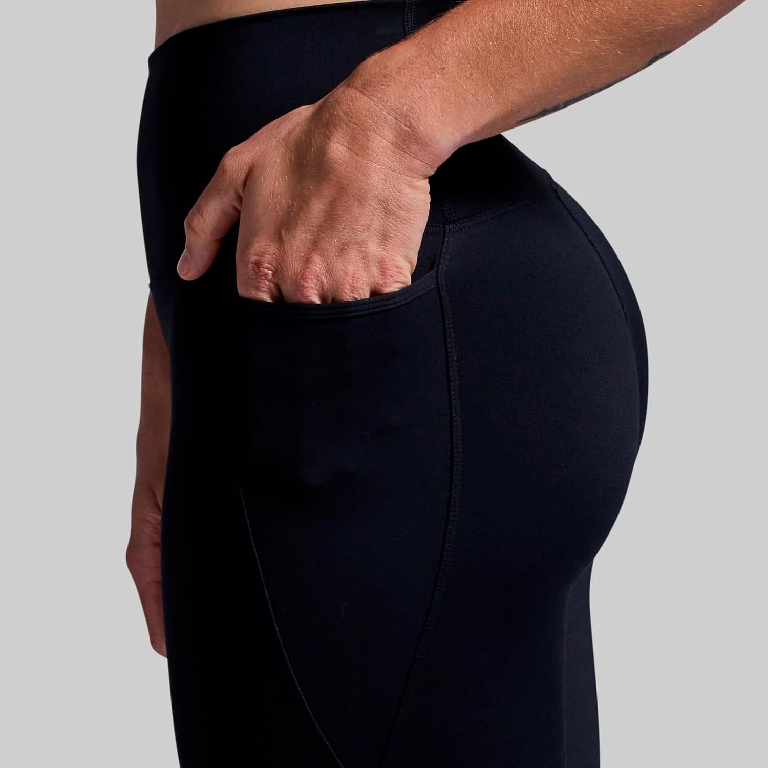 Born Primitive Women's Eccentric Legging - Stretchy Moisture-Wicking High-Waisted Sports Gym Yoga Pilates Compression Pants, Black, Medium - Image 4